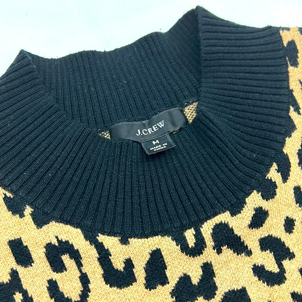 J. Crew Leopard Print Sweater Dress‎
